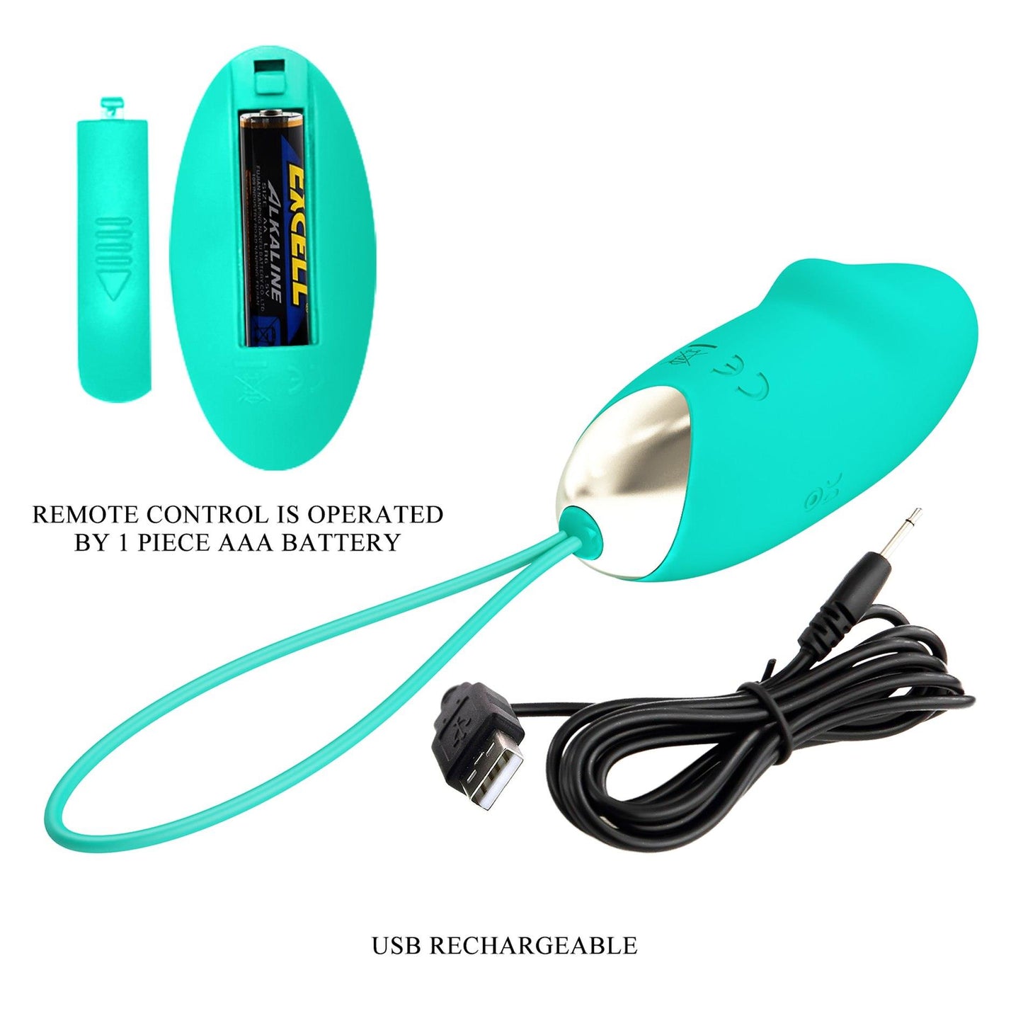 6-PRETTY LOVE - JULIA Dream chaser 2, Green, Wireless remote control 12 vibration functions-6