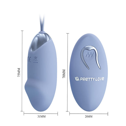 4-PRETTY LOVE - JULIA Dream chaser 2, Blue, Wireless remote control 12 vibration functions-4