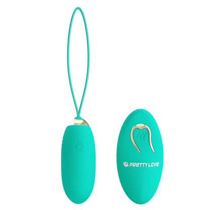 2-Wibrujące jajeczko -PRETTY LOVE - JENNY Dream chaser 1, Green, Wireless remote control 12 vibration functions-2