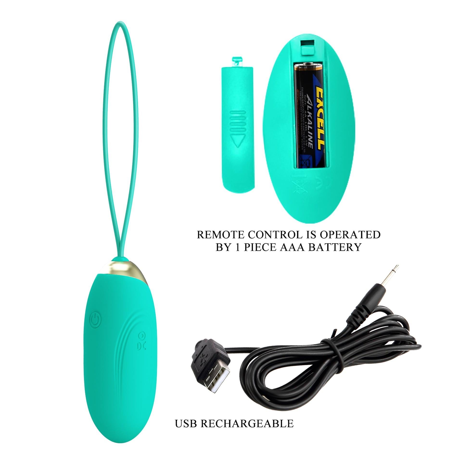 6-Wibrujące jajeczko -PRETTY LOVE - JENNY Dream chaser 1, Green, Wireless remote control 12 vibration functions-6