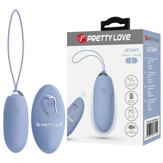 1-PRETTY LOVE - JENNY Dream chaser 1, Blue, Wireless remote control 12 vibration functions-1