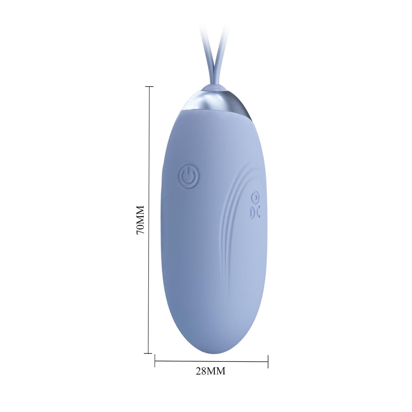 4-PRETTY LOVE - JENNY Dream chaser 1, Blue, Wireless remote control 12 vibration functions-4