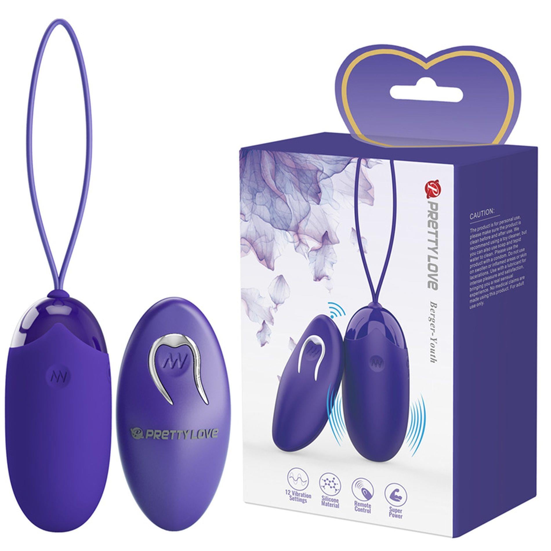 1-PRETTY LOVE - Berger - Youth,  Wireless remote control 12 vibration functions-1