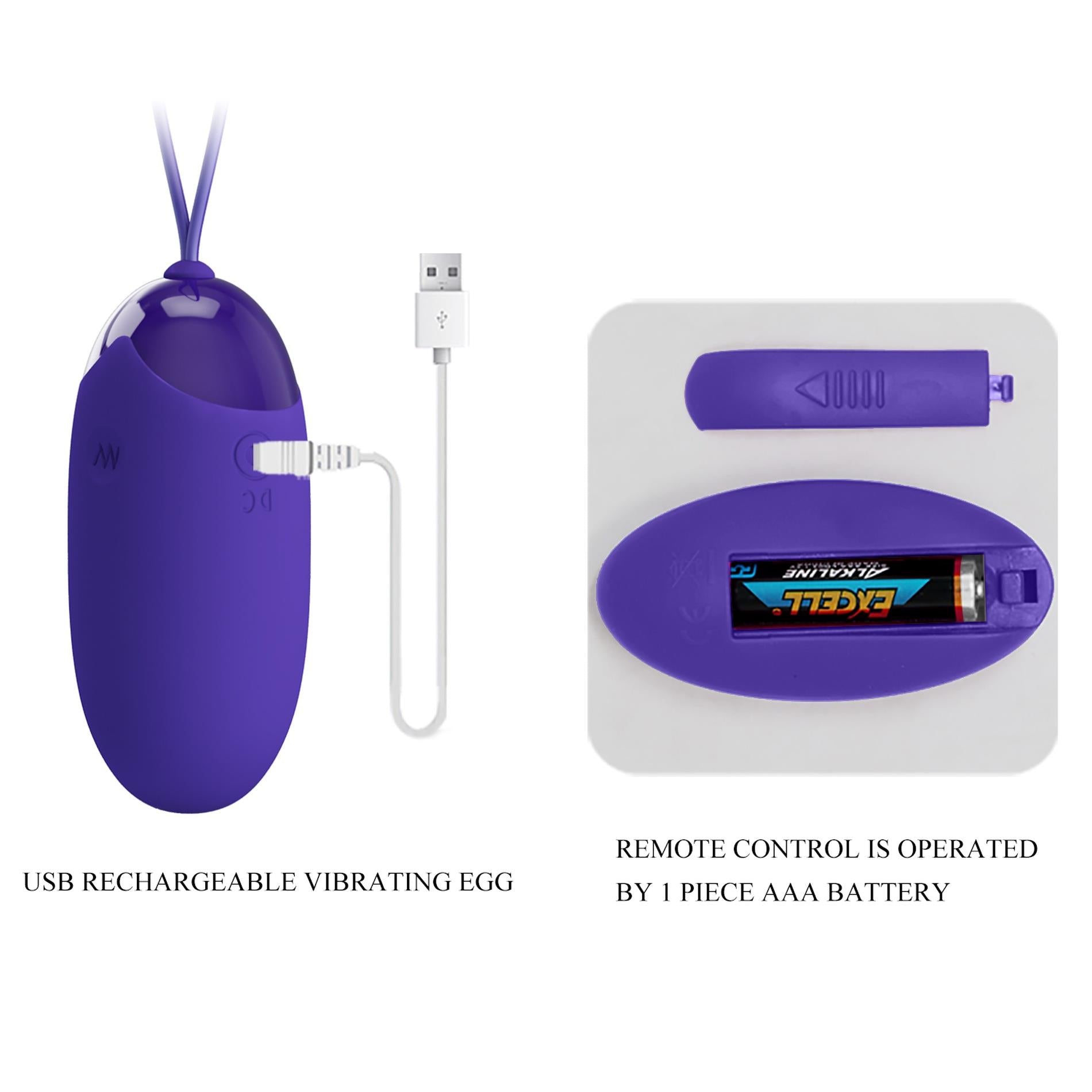 7-PRETTY LOVE - Berger - Youth,  Wireless remote control 12 vibration functions-7