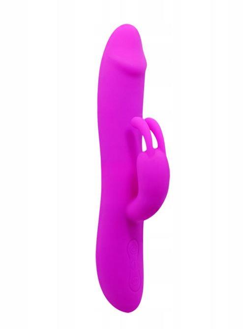 5-Wibrator króliczek ruch posuwisty 2x7 trybów 20cm-5