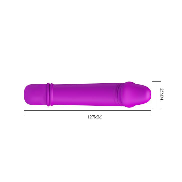 7-Mini penis wibrator realistyczny sex 12cm 10trybów-7