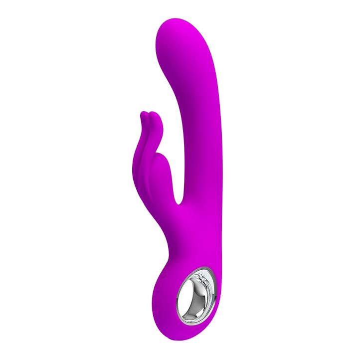3-Wibrator z podwójnym masażerem łechtaczki 19cm-3