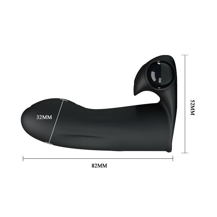 5-Sex stymulator do łechtaczki wibrator na palec 8cm-5