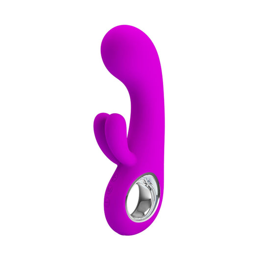 1-Wibrator króliczek z masażerem sex 15cm 7 trybów-1