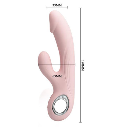7-Wibrator łechtaczkowy królik punkt g 7trybów 19cm-7