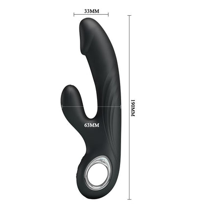 5-Wielofunkcyjny wibrator ze stymulatorem 7tryb 19cm-5