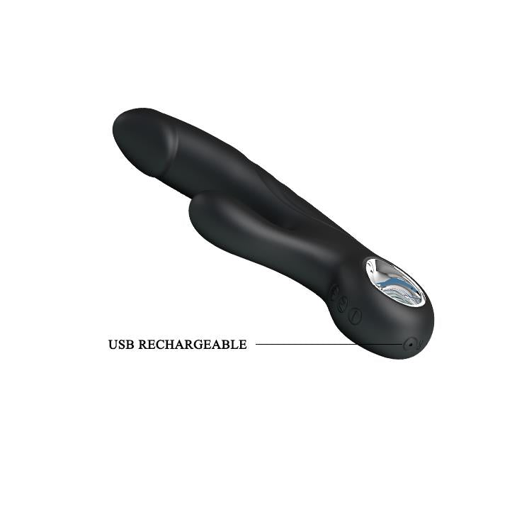 7-Wielofunkcyjny wibrator ze stymulatorem 7tryb 19cm-7