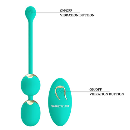 6-PRETTY LOVE - LECHIES  Dream chaser 5, Green, Wireless remote control 12 vibration functions Memory function-6