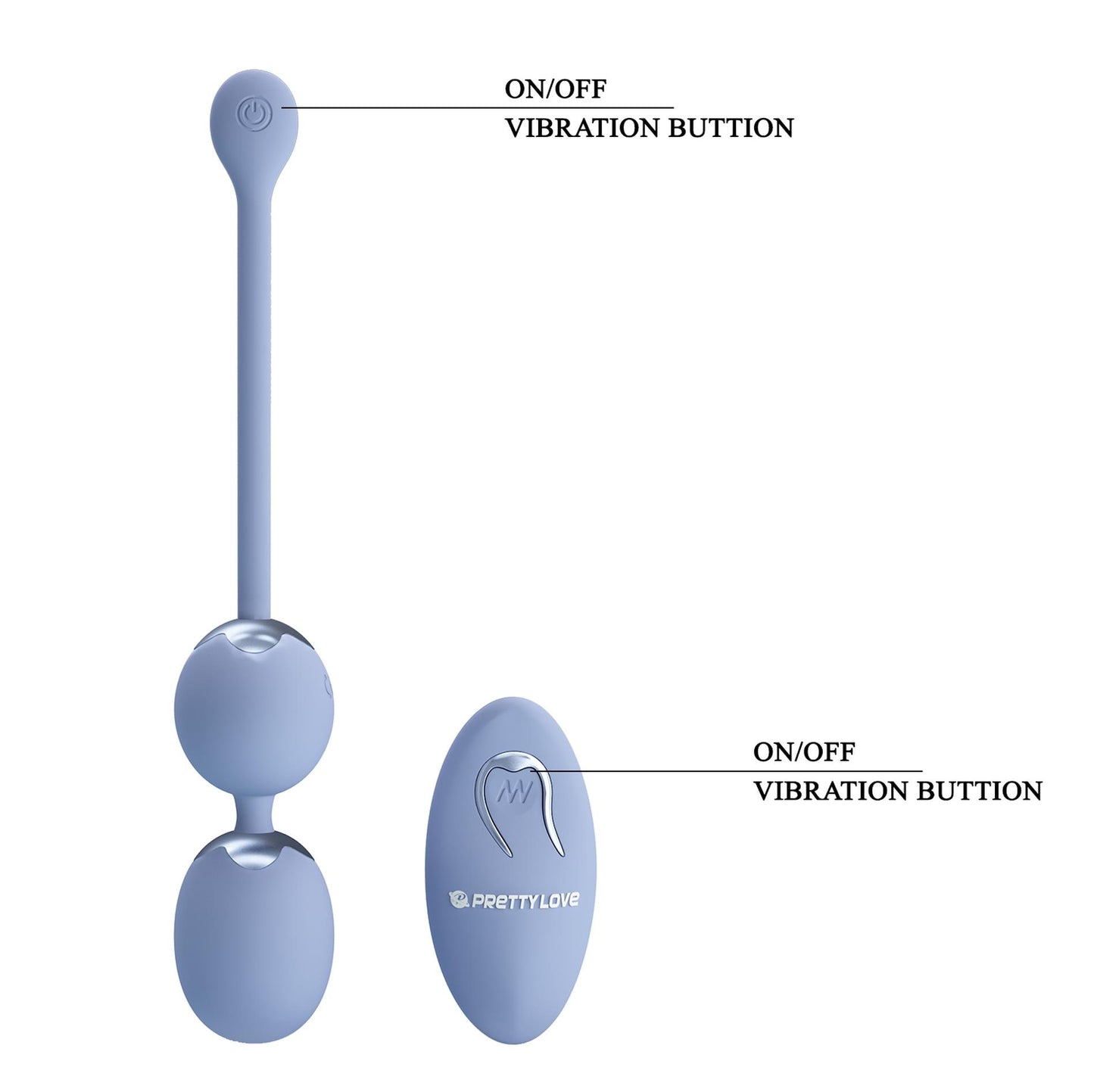 6-PRETTY LOVE - WILLIE Dream chaser 6, Blue, Wireless remote control 12 vibration functions Memory function-6