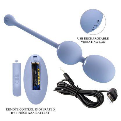 7-PRETTY LOVE - WILLIE Dream chaser 6, Blue, Wireless remote control 12 vibration functions Memory function-7