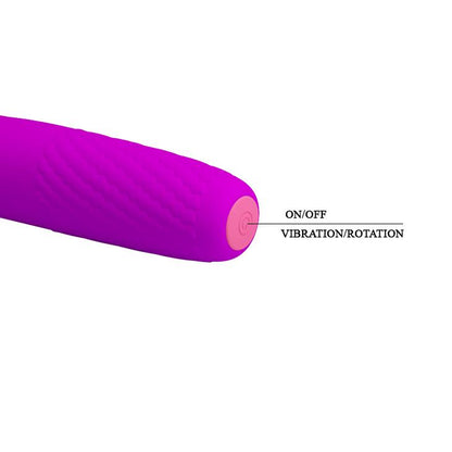 7-Wibrator klasyczny wibracje rotacje 2x4 tryby 16cm-7