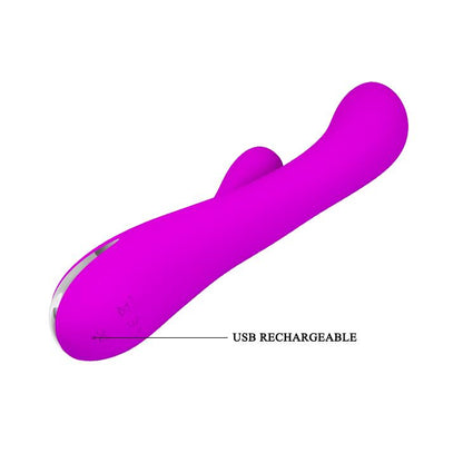 6-Ogrzewany ciepły wibrator króliczek 12trybów 20cm-6