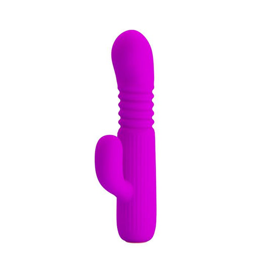 2-Wibrator króliczek z masażerem posuw 15cm 4trybów-2