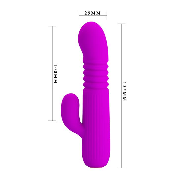 6-Wibrator króliczek z masażerem posuw 15cm 4trybów-6