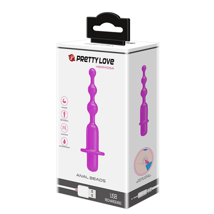 10-Wibrator analny kulkowy sex sonda 12 trybów 13cm-10