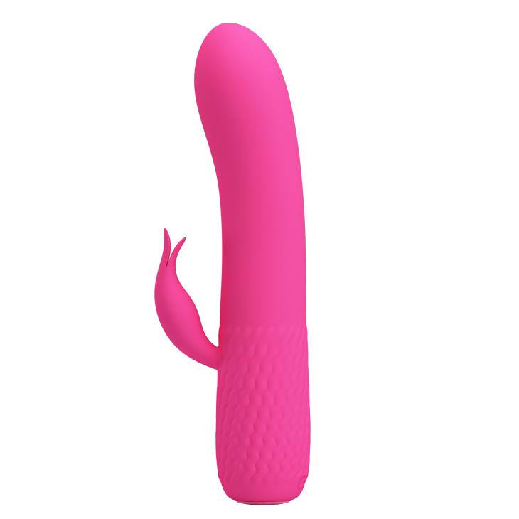 2-Zgrabny wibrator z masażerem łechtaczki 15cm usb-2