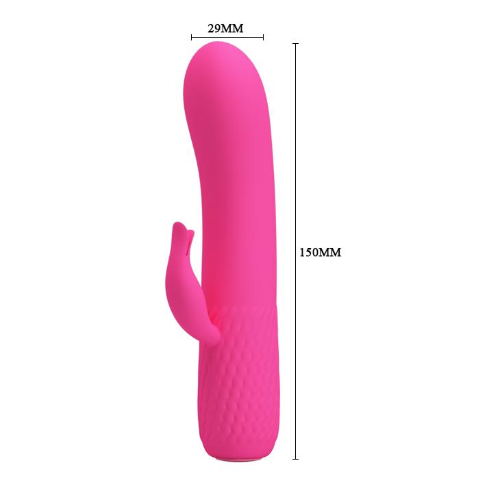 3-Zgrabny wibrator z masażerem łechtaczki 15cm usb-3