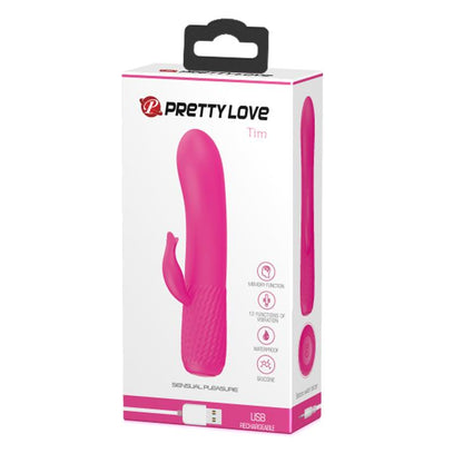 6-Zgrabny wibrator z masażerem łechtaczki 15cm usb-6