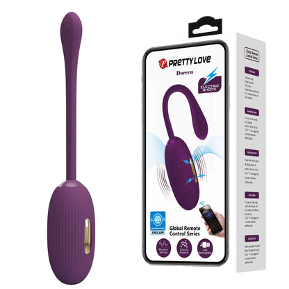 1-PRETTY LOVE - Doreen, 12 vibration functions 3 electric shock functions Mobile APP Long-distance Control-1