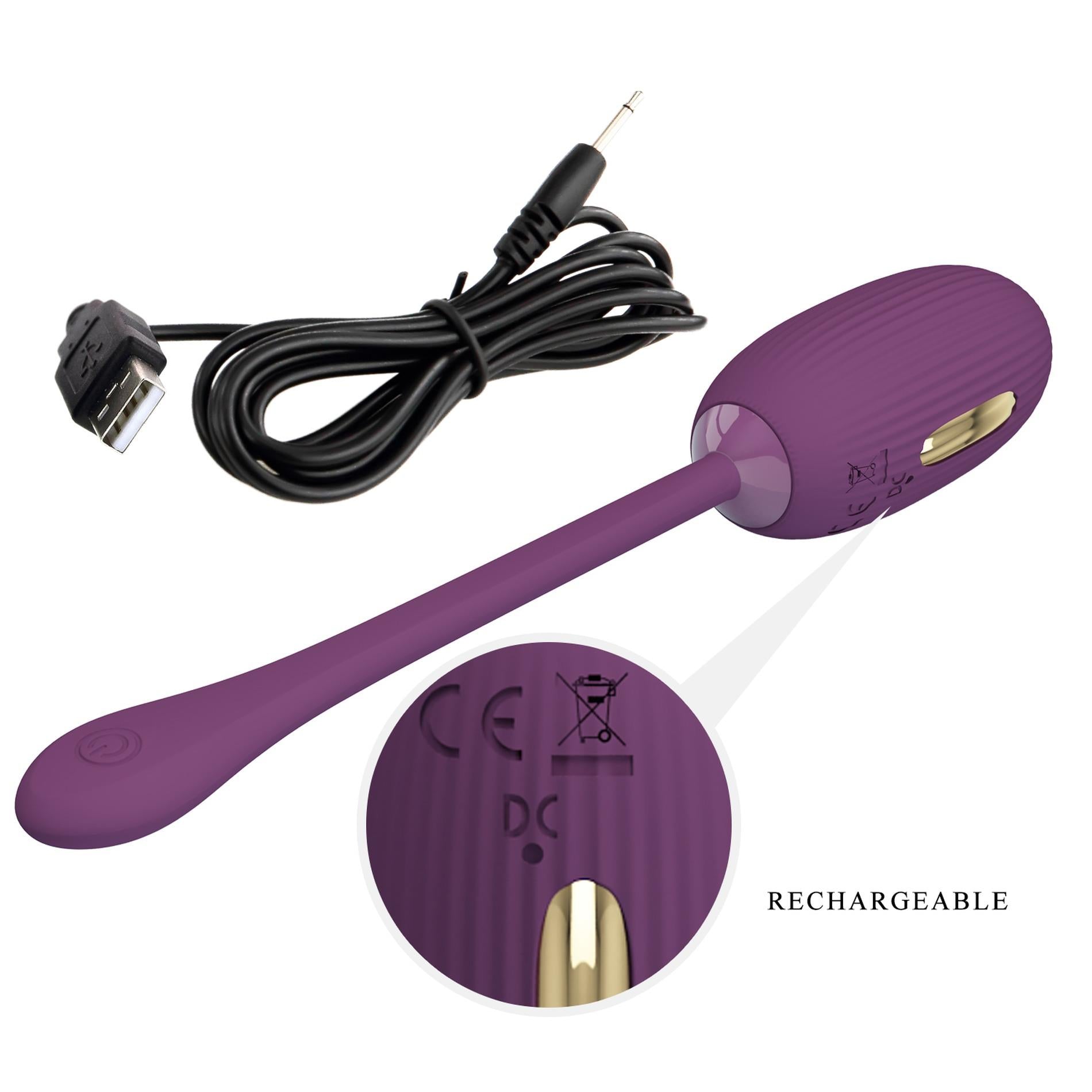 8-PRETTY LOVE - Doreen, 12 vibration functions 3 electric shock functions Mobile APP Long-distance Control-8