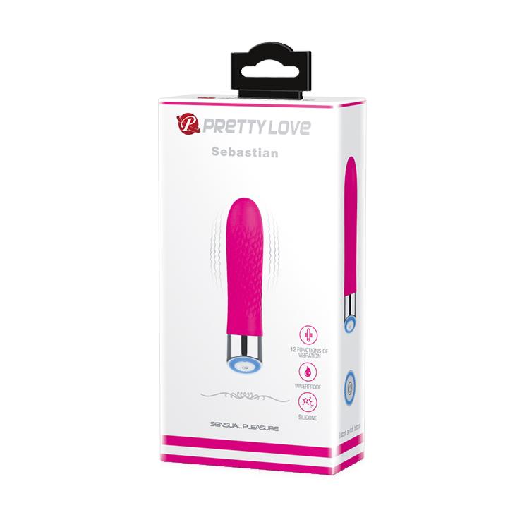 1-Podręczny mini wibrator stymulator 12 trybów 12cm-1