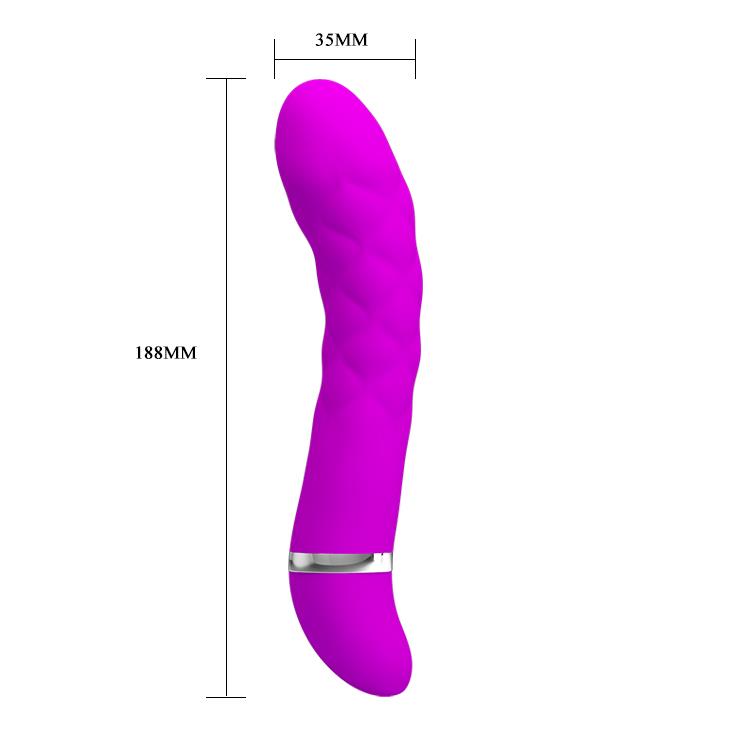 6-Wygięty masażer do punktu g wibrator 7trybów 18cm-6