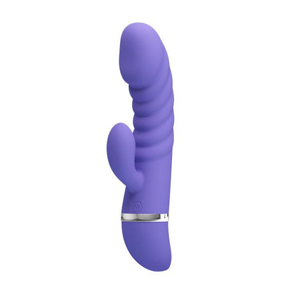 2-Sex wibrator ze stymulatorem łechtaczki 7tryb 18cm-2