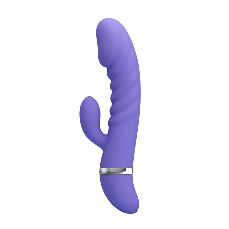 3-Sex wibrator ze stymulatorem łechtaczki 7tryb 18cm-3
