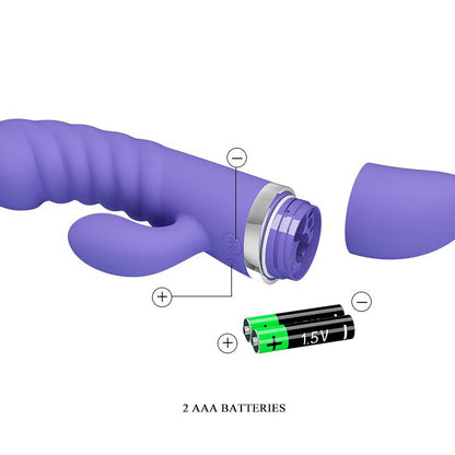 8-Sex wibrator ze stymulatorem łechtaczki 7tryb 18cm-8