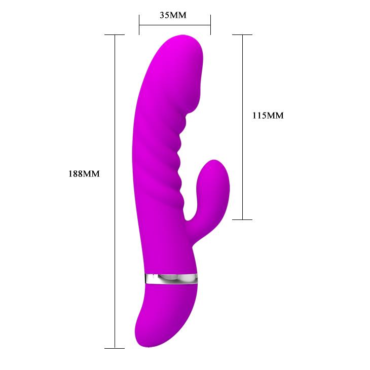5-Sex wibrator ze stymulatorem łechtaczki 7tryb 18cm-5