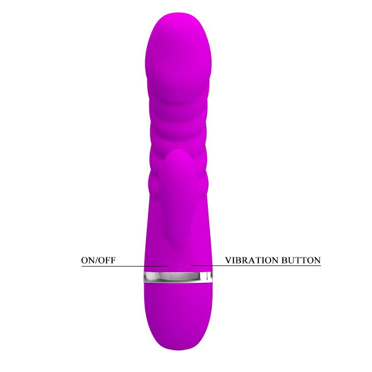 6-Sex wibrator ze stymulatorem łechtaczki 7tryb 18cm-6