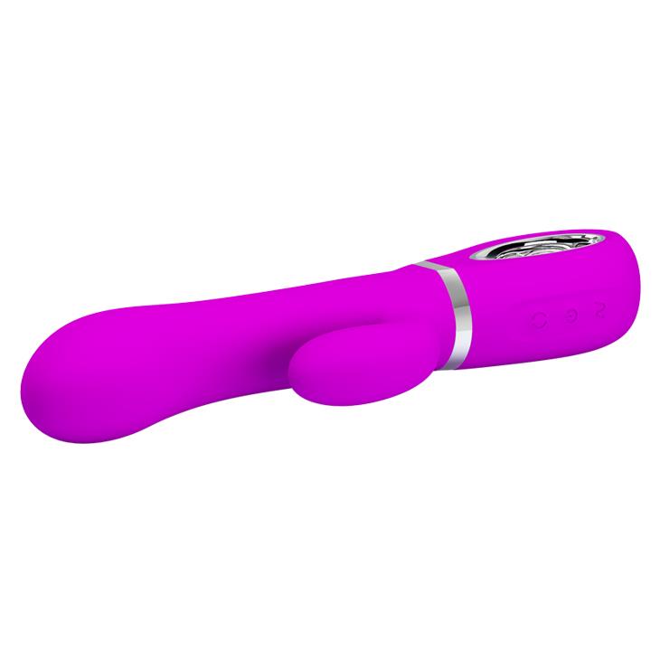 4-Wibrator z masażerem łechtaczki i rotacją 19cm usb-4