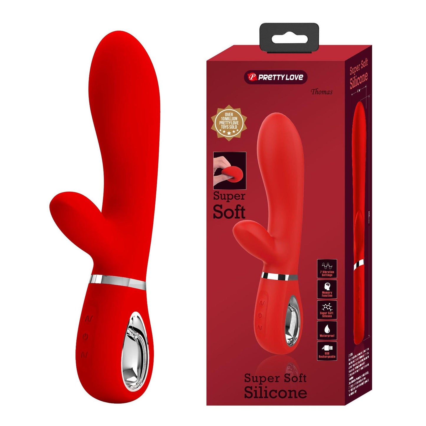 4-Wibrator królik damski premium ładowany USB PRETTY LOVE-4