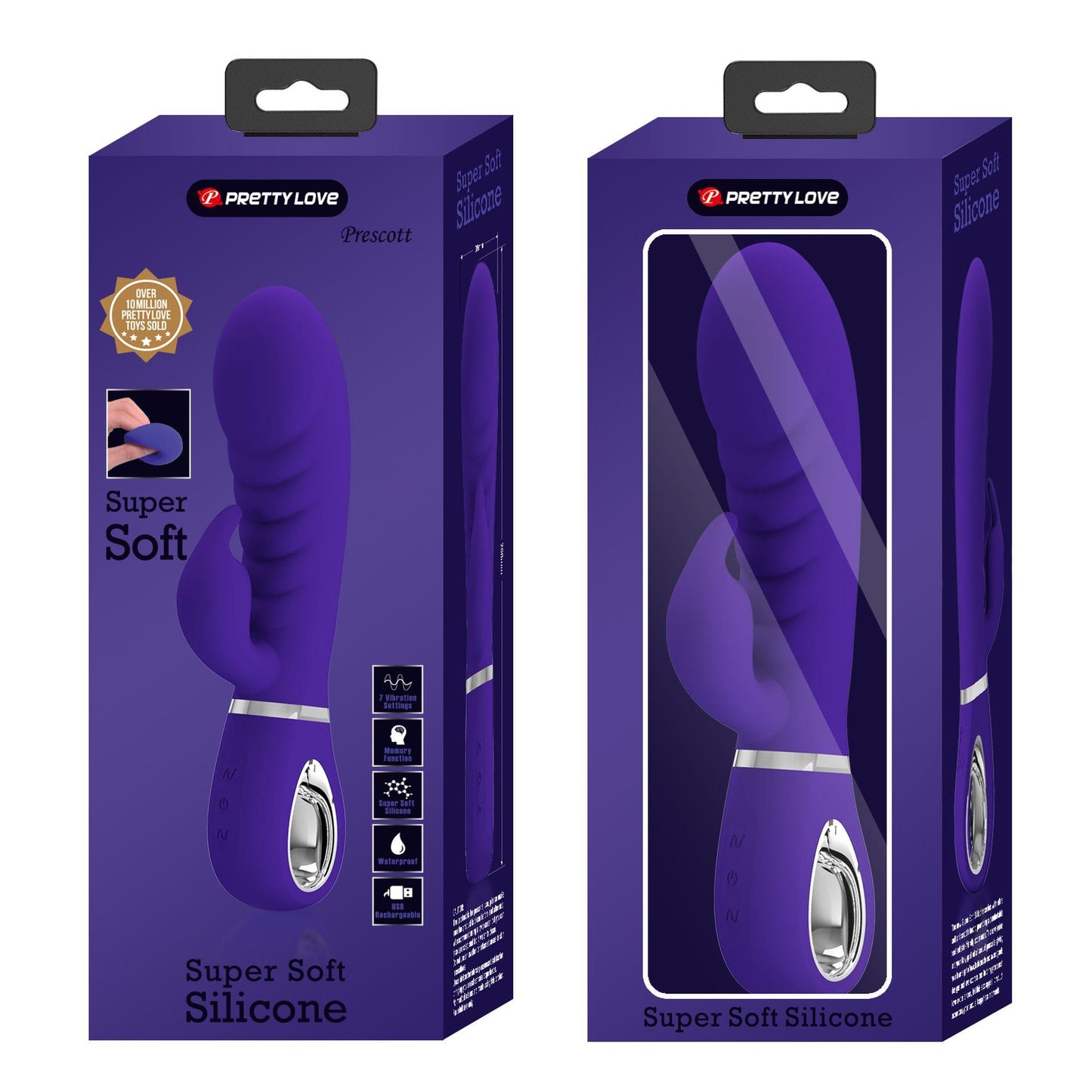 13-PRETTY LOVE - PRESCOTT Purple 7 function vibrations-13