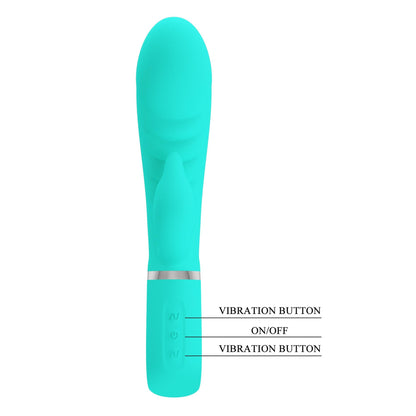 11-Wibrator króliczek -PRETTY LOVE - PRESCOTT Green 7 function vibrations-11
