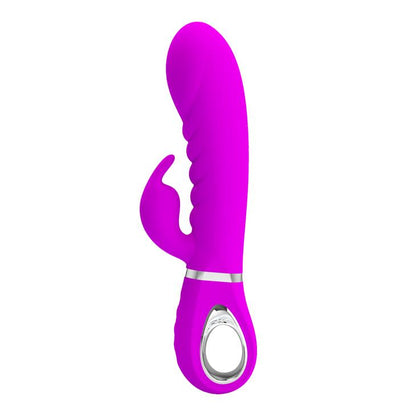 4-Wibrator królik z masażerem łechtaczki 7tryb 20cm-4