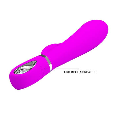 8-Wibrator królik z masażerem łechtaczki 7tryb 20cm-8