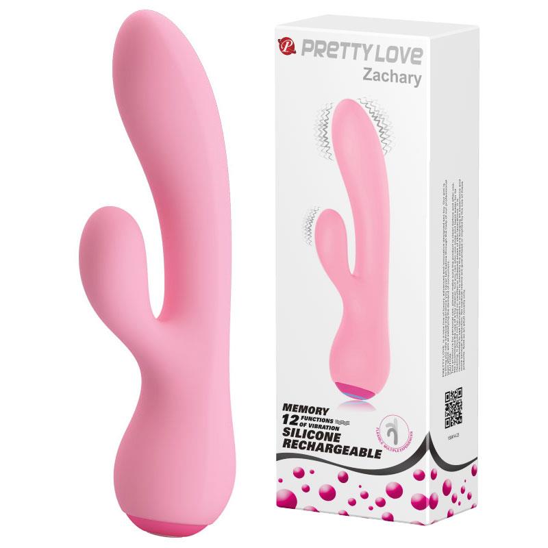 1-Elegancki silikonowy wibrator wielofunkcyjny 17cm-1