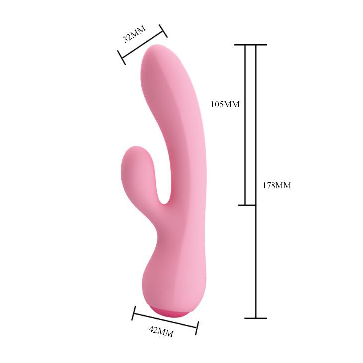 7-Elegancki silikonowy wibrator wielofunkcyjny 17cm-7