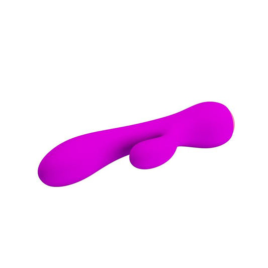 2-Ładowany wibrator z masażerem 17cm 12 trybów usb-2