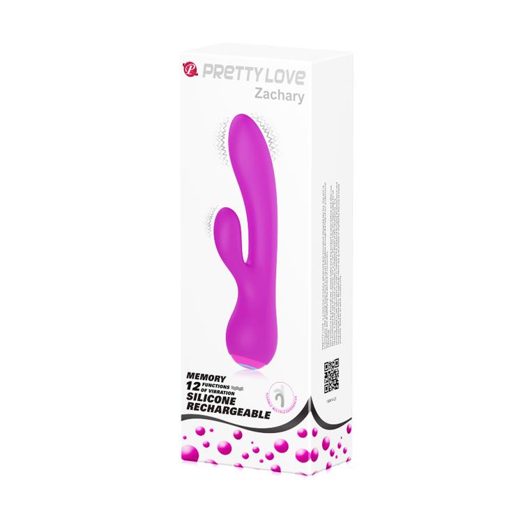 8-Ładowany wibrator z masażerem 17cm 12 trybów usb-8