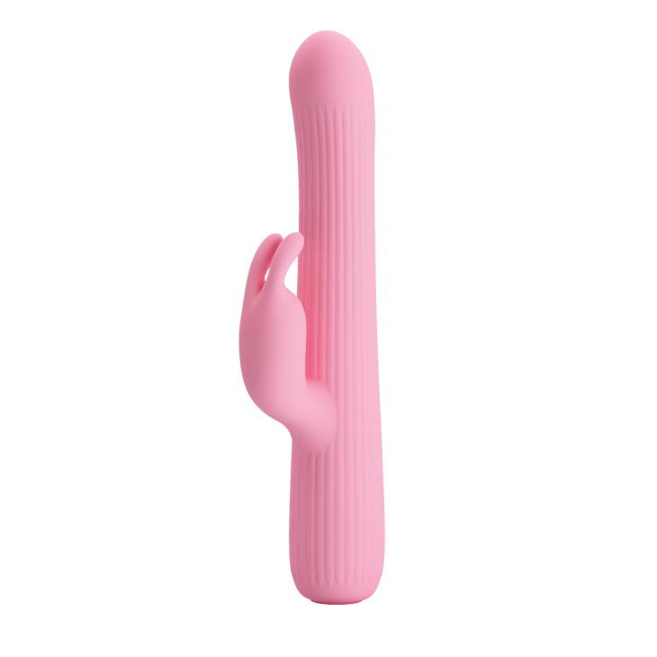 3-Królik wibrator z masażerem rotacyjny 18cm 4tryby-3