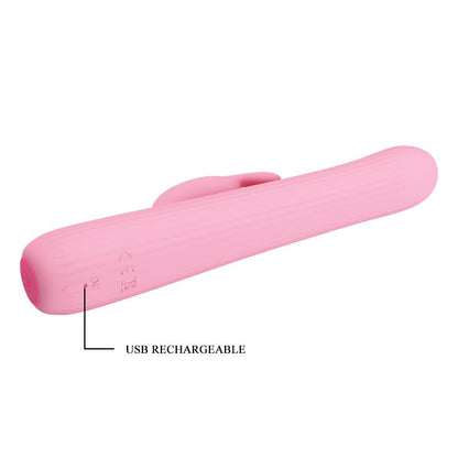 8-Królik wibrator z masażerem rotacyjny 18cm 4tryby-8
