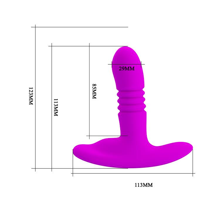 4-Penetrujący wibrator ruch góra dół na pilota 12cm-4