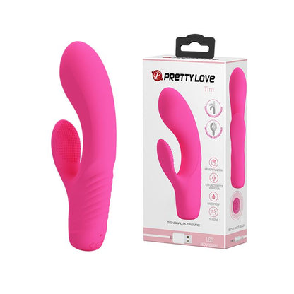 1-Wibrator z masażerem łechtaczki i wypustkami 15cm-1